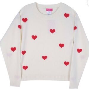 NWT Zunie Girls Valentines Day Sweater - Size Large (10-12)